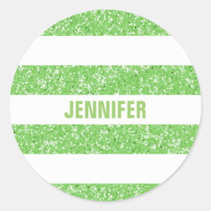 Parties scintillant étincelante Stripes Stickers