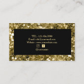 Parties scintillant Femme Hand Nail salon Carte de (Dos)