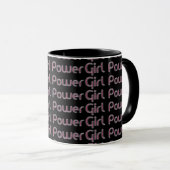 Parties scintillant Fille Power Mug (Devant droit)