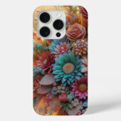 Parties scintillant fleurs coque iphone (Verso)