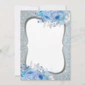 Parties scintillant Floral Blank Invitation (Devant)