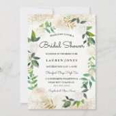 Parties scintillant Floral Wreath Invitation de la (Devant)