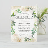 Parties scintillant Floral Wreath Invitation de la (Debout devant)