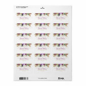 Parties scintillant florale Étincelle Étiquettes d (Feuille entière)