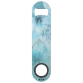 *~* Parties scintillant florale turquoise aquarell (Dos)