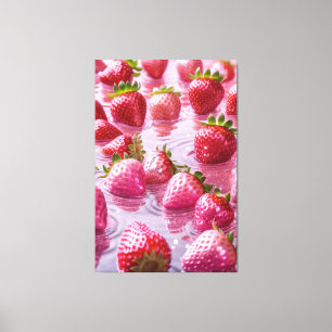 Parties scintillant fraises toile étirée Imprimer