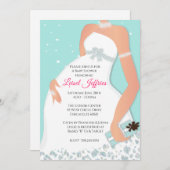 Parties scintillant Glam moderne Invitation Baby s (Devant / Derrière)