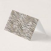 Parties scintillant Glam Zebra Merci d'impression (Back)