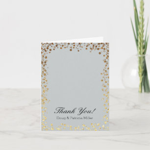 Parties scintillant Gold Faux Ombre Bokeh Merci