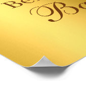 Parties scintillant  Gold Feet Baby shower Affiche (Coin)