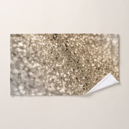 Parties scintillant Gold Silver Bokeh #1 (Parties (Serviette à main)