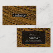 Parties scintillant Gold Sparkke Blakck Chic Carte (Devant / Derrière)