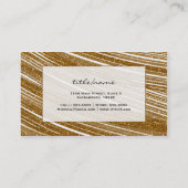 Parties scintillant Gold Sparkle Blanc Chic Cartes (Dos)