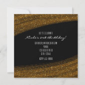 Parties scintillant Gold Sparkle & Invitations Bla (Devant)
