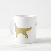 Parties scintillant Golden Retriever Mug (Devant gauche)