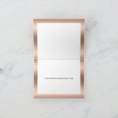 Parties scintillant goutte bronze bébé pieds Carte (Intérieur)