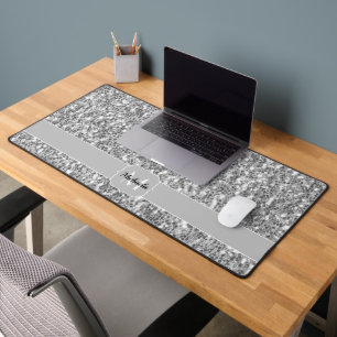 Parties scintillant gris clair noir blanc scintill
