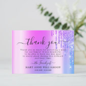 Parties scintillant grise Flambée Funéraire Carte  (Debout devant)