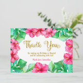 Parties scintillant Hibiscus rose tropical Merci d (Debout devant)