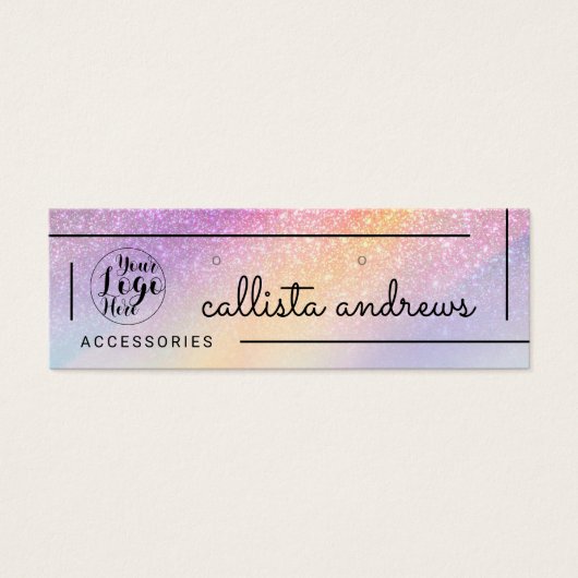 Parties scintillant holographique arc-en-ciel Ombr (Devant)