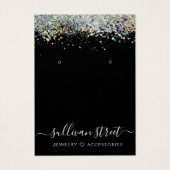 Parties scintillant holographique Boucles d'oreill (Devant)