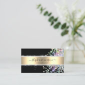 Parties scintillant holographique Carte de visite (Debout devant)