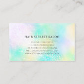 Parties scintillant holographique Carte de visite  (Dos)