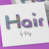 Parties scintillant holographique Carte de visite