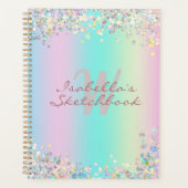 Parties scintillant holographique Unicorn (Devant)