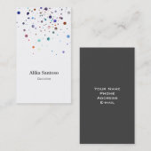 Parties scintillant Il semble Carte de visite (Devant / Derrière)