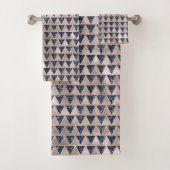 Parties scintillant Indigo Design Motif gris argen (En situation)