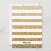 Parties scintillant Invitation d'anniversaire, 30e (Dos)