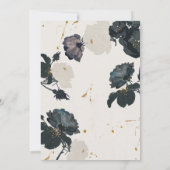 Parties scintillant Invitation de douche nuptiale, (Dos)