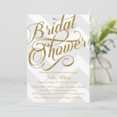 Parties scintillant Invitation de douche nuptiale, (Debout devant)