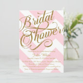 Parties scintillant Invitation de douche nuptiale, (Debout devant)