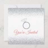 Parties scintillant, Invitations de douche nuptial (Dos)