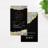 Parties scintillant irisée en or Faux insert (Bureau)