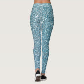 Parties scintillant Leggings bleus (Dos)