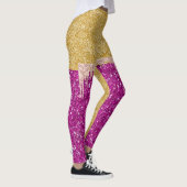 Parties scintillant Leggings violets d'or (Droite)