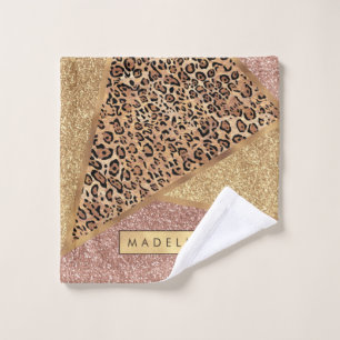 Parties scintillant Leopard de Motif rouge Rose g