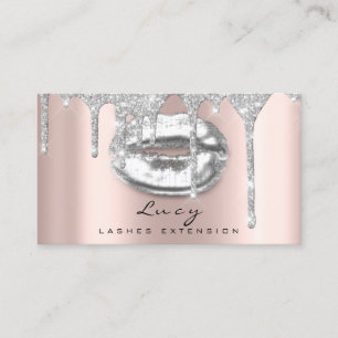 Parties scintillant Lèvres de carte de rendez-vous