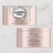 Parties scintillant Lèvres de carte de rendez-vous (Devant / Derrière)