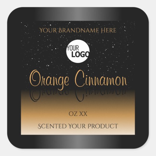 Parties scintillant Logo Étiquette de produits Bla (Devant)