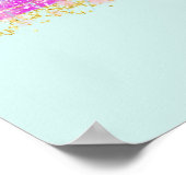 Parties scintillant Love Colorful Poster (Coin)