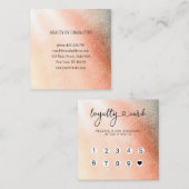 Parties scintillant Loyauté 10 clous Lashes Carte  (Devant / Derrière)