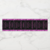 Parties scintillant Magenta Noir étiquette à roule (Étiquettes simples)