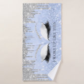 Parties scintillant maquillage Yeux goutte Bleu JE (Serviette de bain)