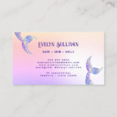 Parties scintillant mermaid carte de visite faux f (Dos)