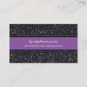 parties scintillant moderne carte de visite tendan (Dos)