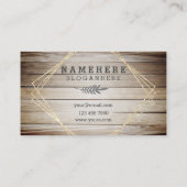 Parties scintillant moderne Dark Coffee Wood Carte (Dos)